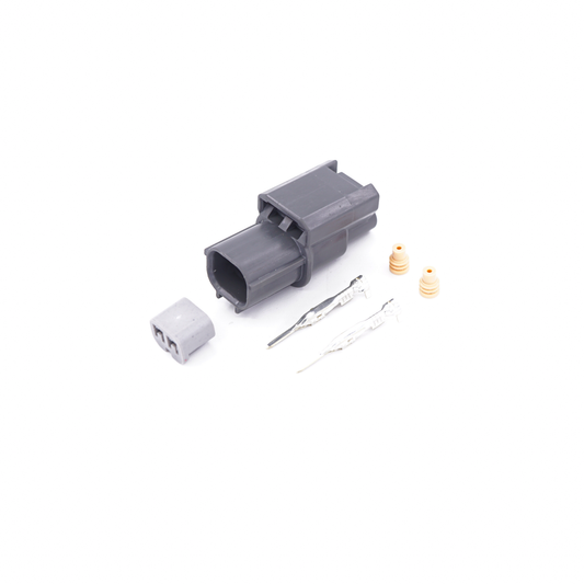 HONDA 2-POSITION MALE FLAT CONNECTOR KIT - GRAY
